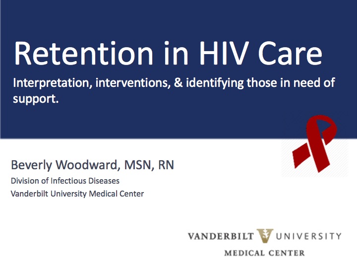 Webinar: Retention in HIV Care
