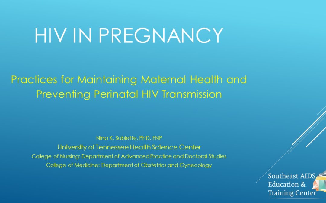 Webinar: HIV and Pregnancy