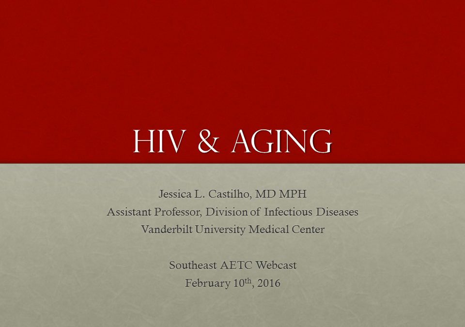 Webinar: HIV & Aging