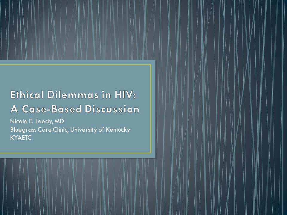 Ethical Dilemmas in HIV Title Image