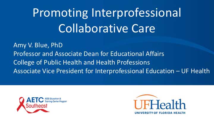 Webinar: Promoting Interprofessional Collaborative Care