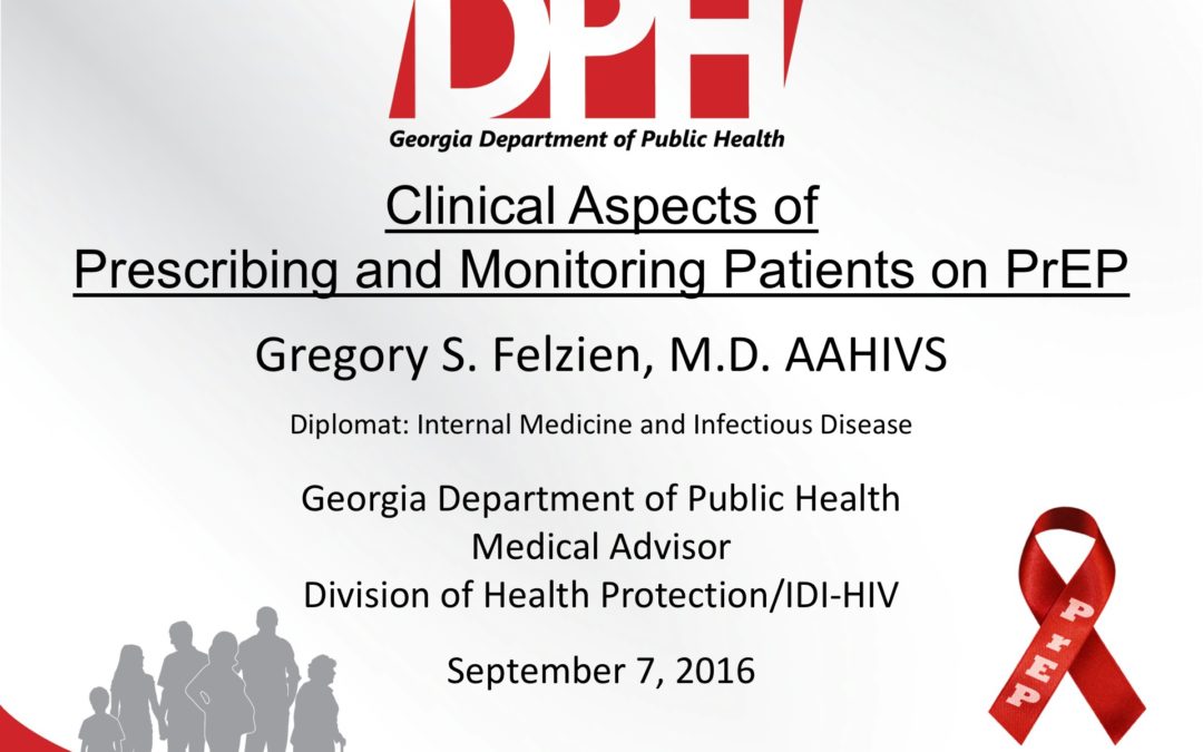Webinar: Clinical Aspects of Prescribing and Monitoring Patients on PrEP