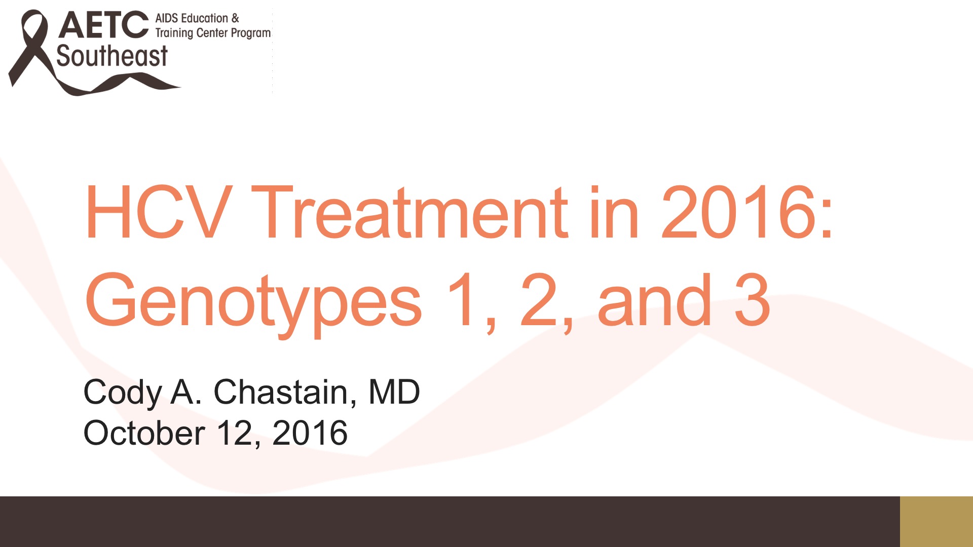 HCV Treatment in 2016: Genotypes 1, 2, and 3