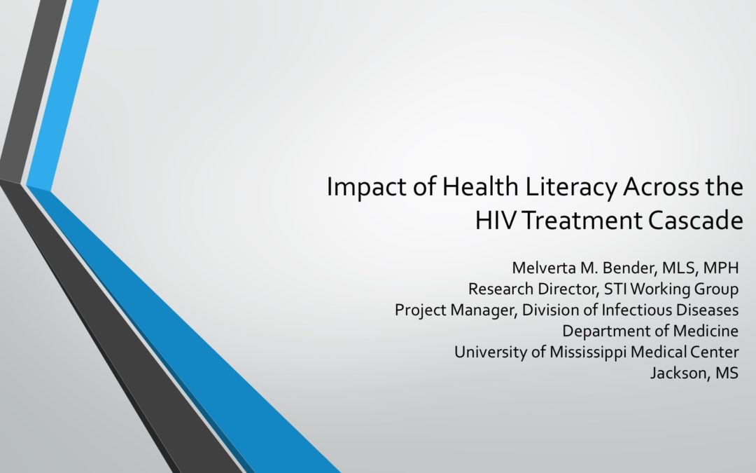 Webinar: Impact of Health Literacy Across the HIV Treatment Cascade