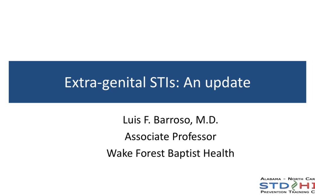 Webinar: Extragenital screening for STIs