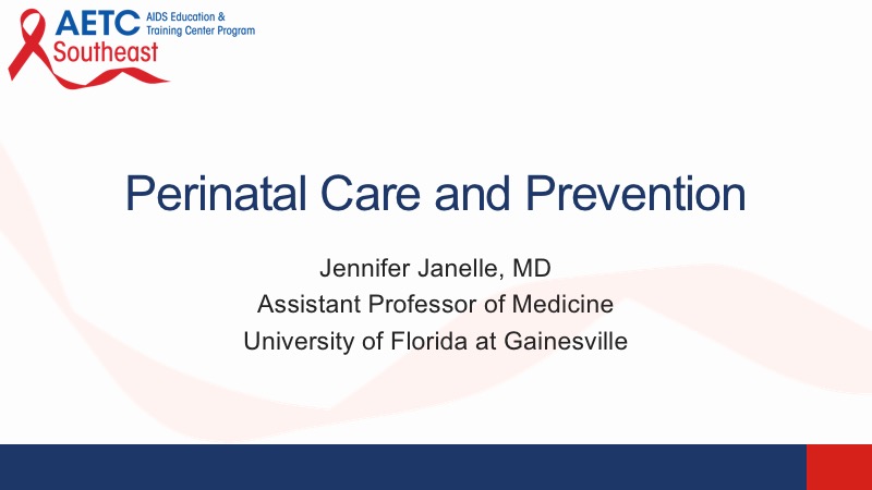 Webinar: Perinatal Care and Prevention