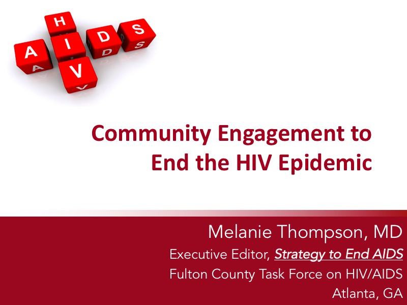 Webinar: Community Engagement to End the HIV Epidemic