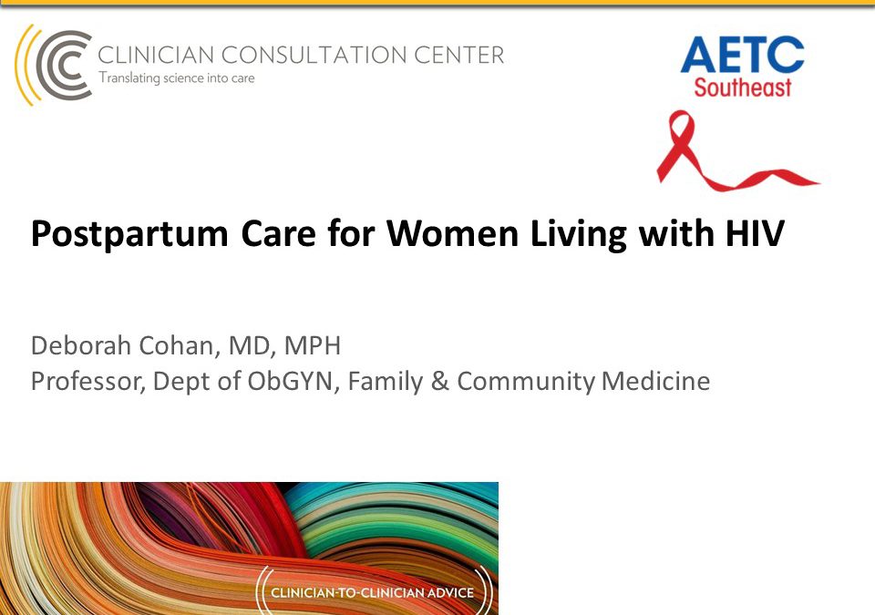 Webinar: Postpartum Care for Women Living with HIV