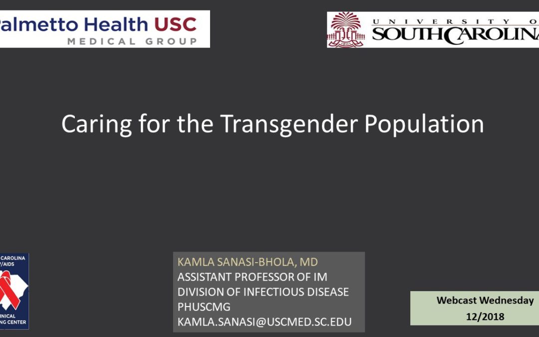 Webinar: Caring for the Transgender Population