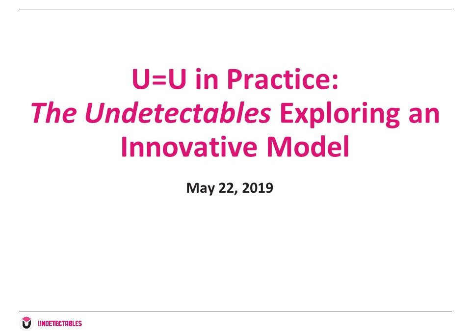 Webinar: U=U in Practice: The Undetectables
