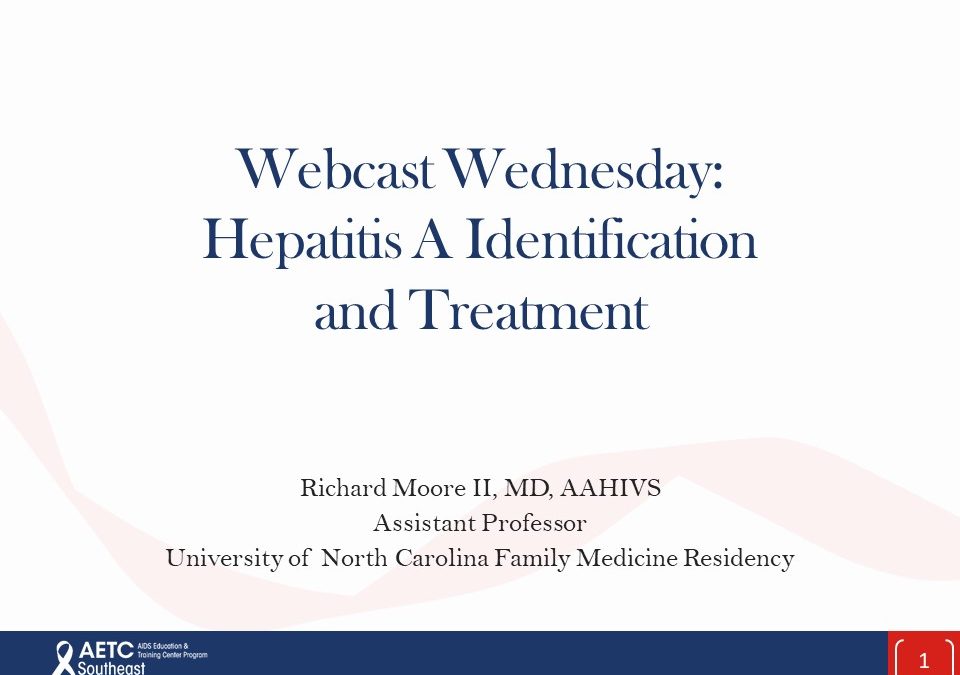 Webinar: Hepatitis A Identification and Treatment