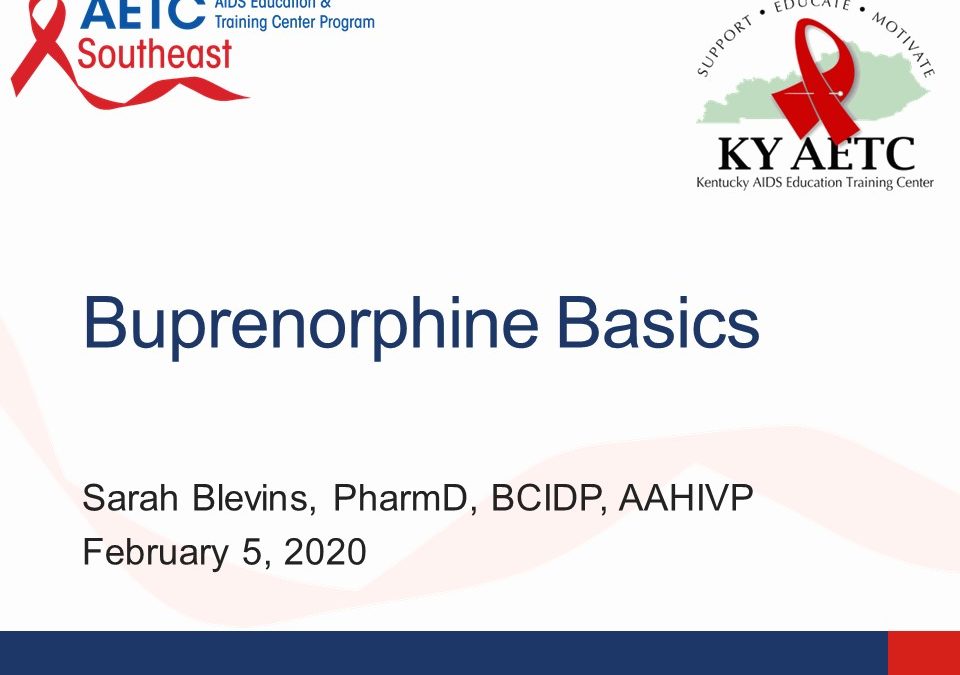 Webinar: Buprenorphine Basics