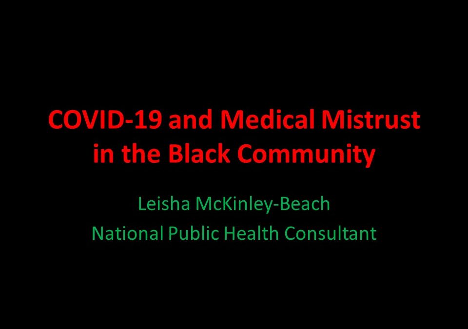 Webinar: COVID-19 and Medical Mistrust in the Black Community