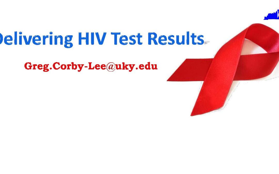 Webinar: Delivering HIV Test Results