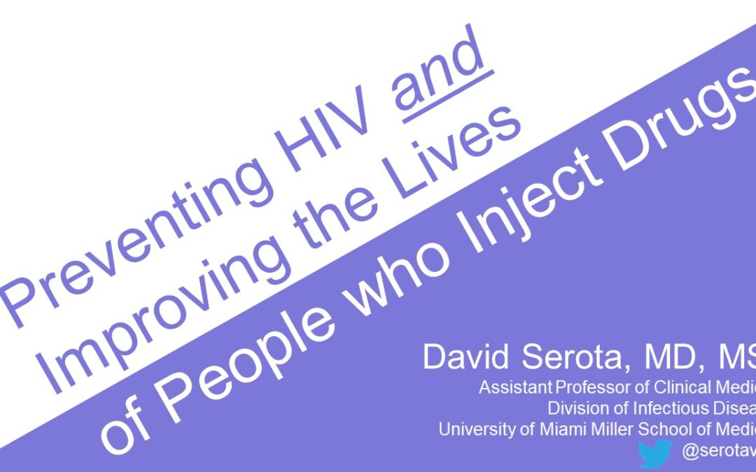 Webinar: Preventing HIV and Improving the Lives of People Who Inject Drugs
