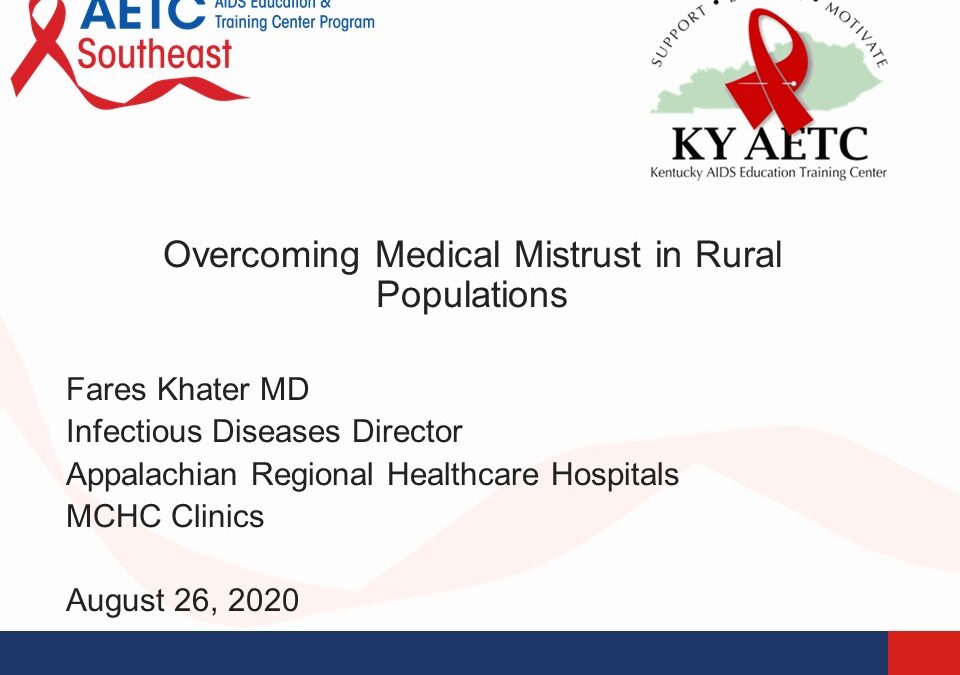 Webinar: Overcoming Medical Mistrust in Rural Populations
