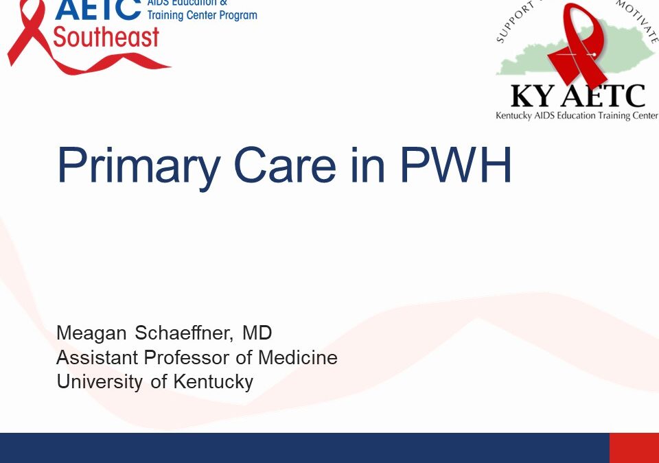 Webinar: Primary Care for People with HIV
