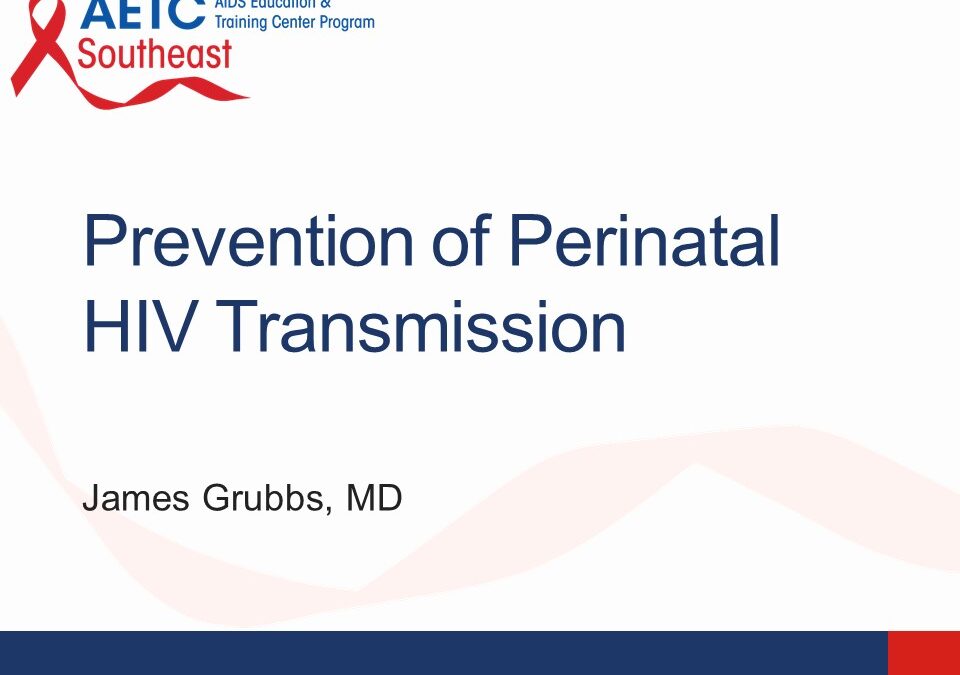 Webinar: Prevention of Perinatal HIV Transmission