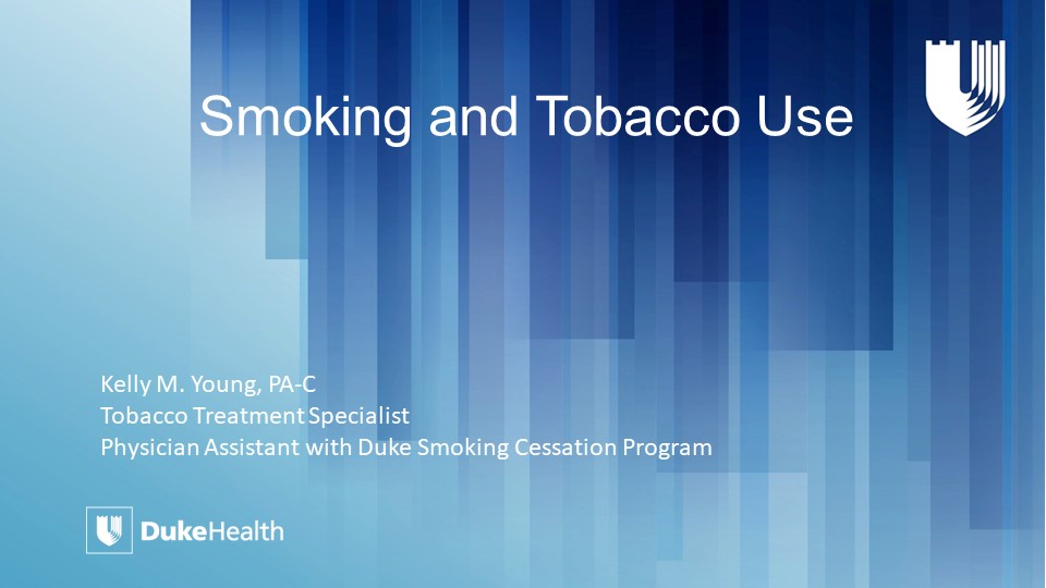 Webinar: Smoking and Tobacco Use in People with HIV