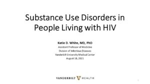 Substance Use Disorders in People with HIV