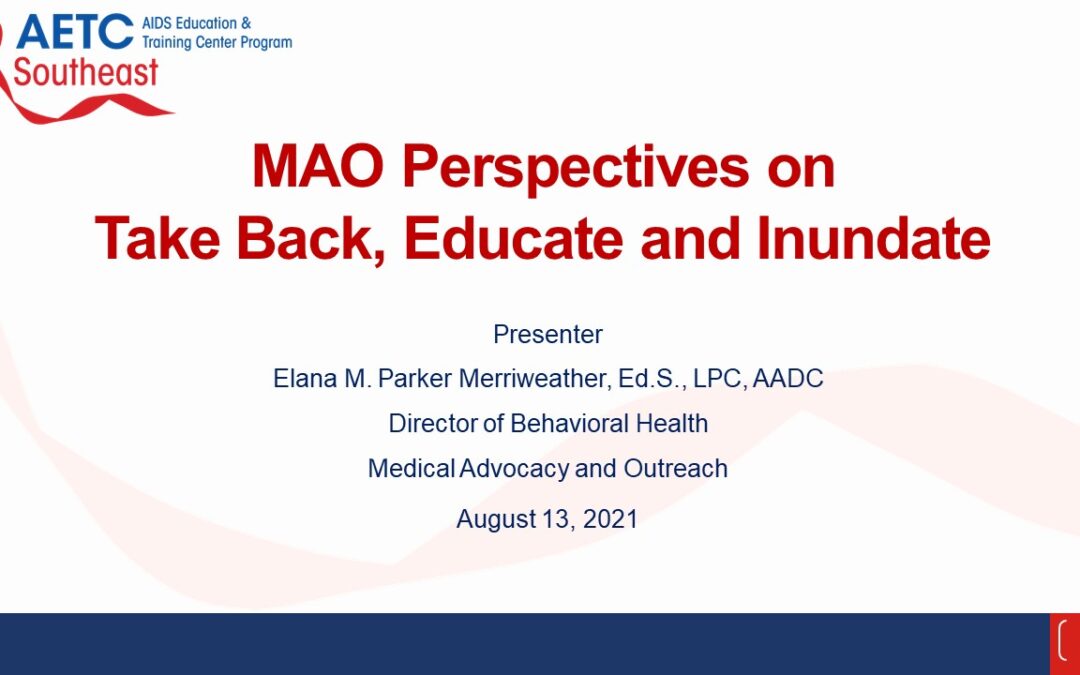Webinar: Perspectives on Take Back – Educate – Inundate Project: Combating Opioids in Alabama
