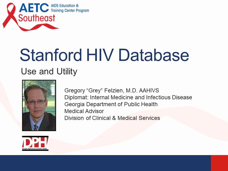 Stanford HIV DB - Use and Utility