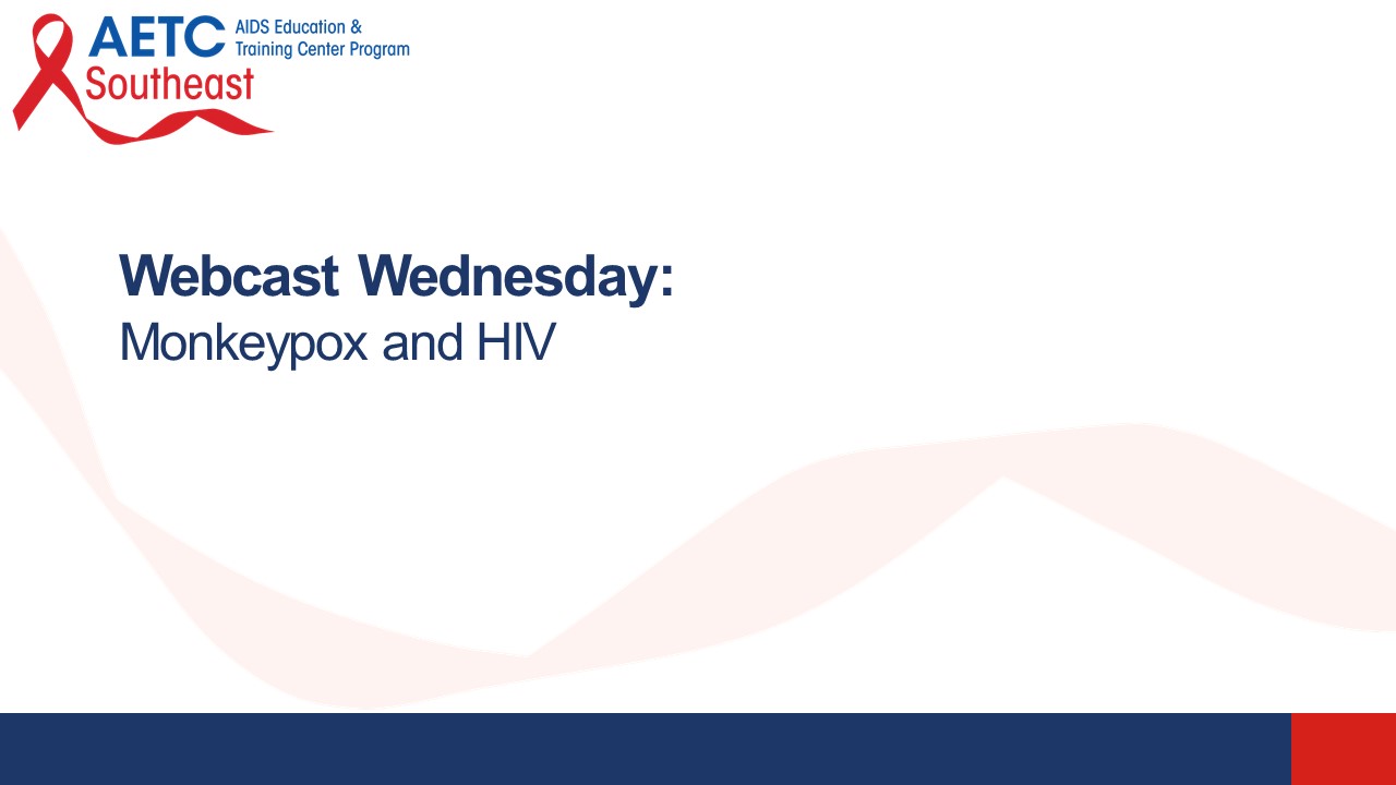 Monkeypox and HIV Title Slide