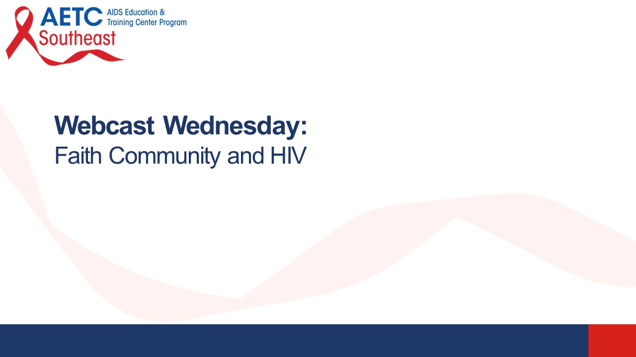 Faith Community and HIV Title Slide