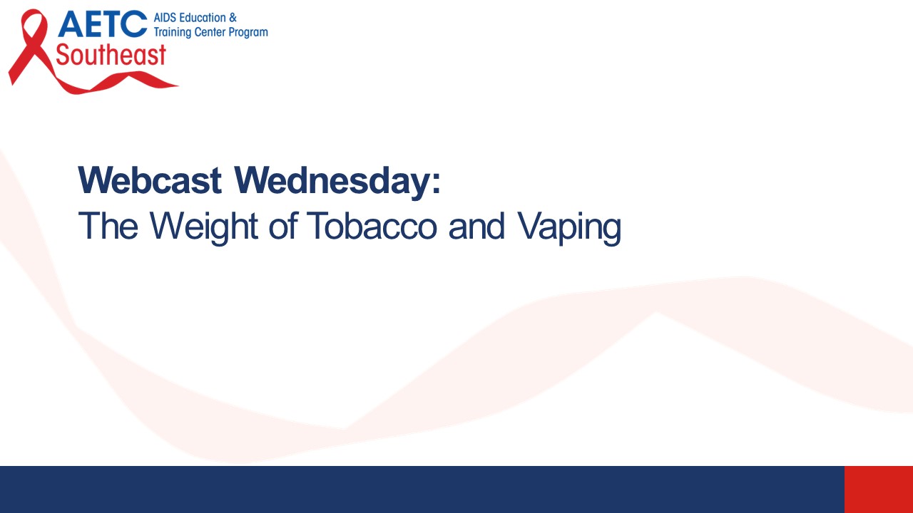 The Weight of Tobacco and Vaping