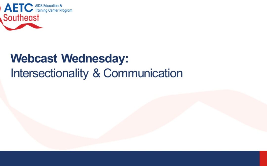 Webinar: Intersectionality & Communication